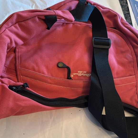 Eddie Bauer deep pinkcanvas crossbody EUC - Picture 11 of 13